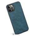 thumbnail image 3 of SaniMore Case for iPhone 14 6.1" 2022 Release, Ultra-thin Lightweight PU Leather Skin Card Slots Shockproof TPU Bumper Anti-drop Rugged Cover For iPhone 14 6.1" 2022 Release, Blue, 3 of 8