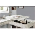 thumbnail image 3 of Desks, Transitional L-Shaped Corner Desk with Lift-Top, USB Port & Dovetail Drawer | Antique White | Solid Wood, 3 of 7