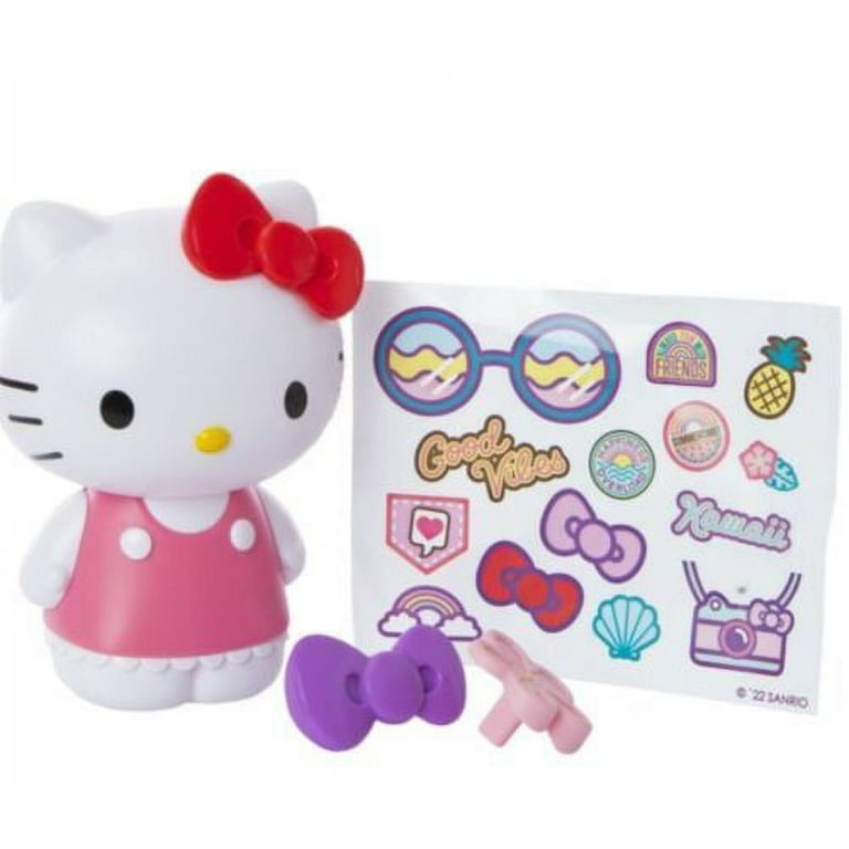 Hello Kitty Styling Figure with Stickers Bows