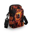 thumbnail image 3 of HELLHERO Flame Soccer Ball Pattern Crossbody Bags, Polyester Adjustable Shoulder Strap for Adult, 3 of 6