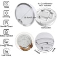 thumbnail image 3 of LED Motion Sensor Ceiling Light Battery Operated IP64 Round Indoor Outdoor Flush Mount for Kitchen, Bedroom, Hallway (Batteries Not Included), 3 of 4