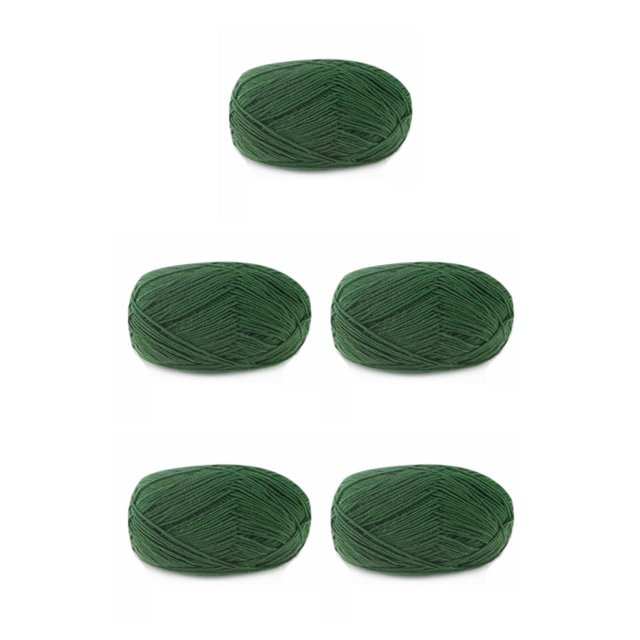 Billuyoard Hilo para tejer suéter multicolor bufanda guantes bebé paquete de ropa manualidades hilos duraderos 4-Ply Starter 41Navidad verde Type2 NO2