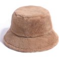 thumbnail image 4 of CoCopeaunts Women Bucket Hat Winter Autumn Thick Warm Soft Lamb Wool Basin Hat Solid Color Ladies Prevent Cold Fisherman Hat, 4 of 8