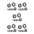 thumbnail image 3 of Transemion Single 1 Speed Cassette Cog Durable Fixed Gear Conversion Set for 7-10s Hubs Black 17T 5Set, 3 of 6