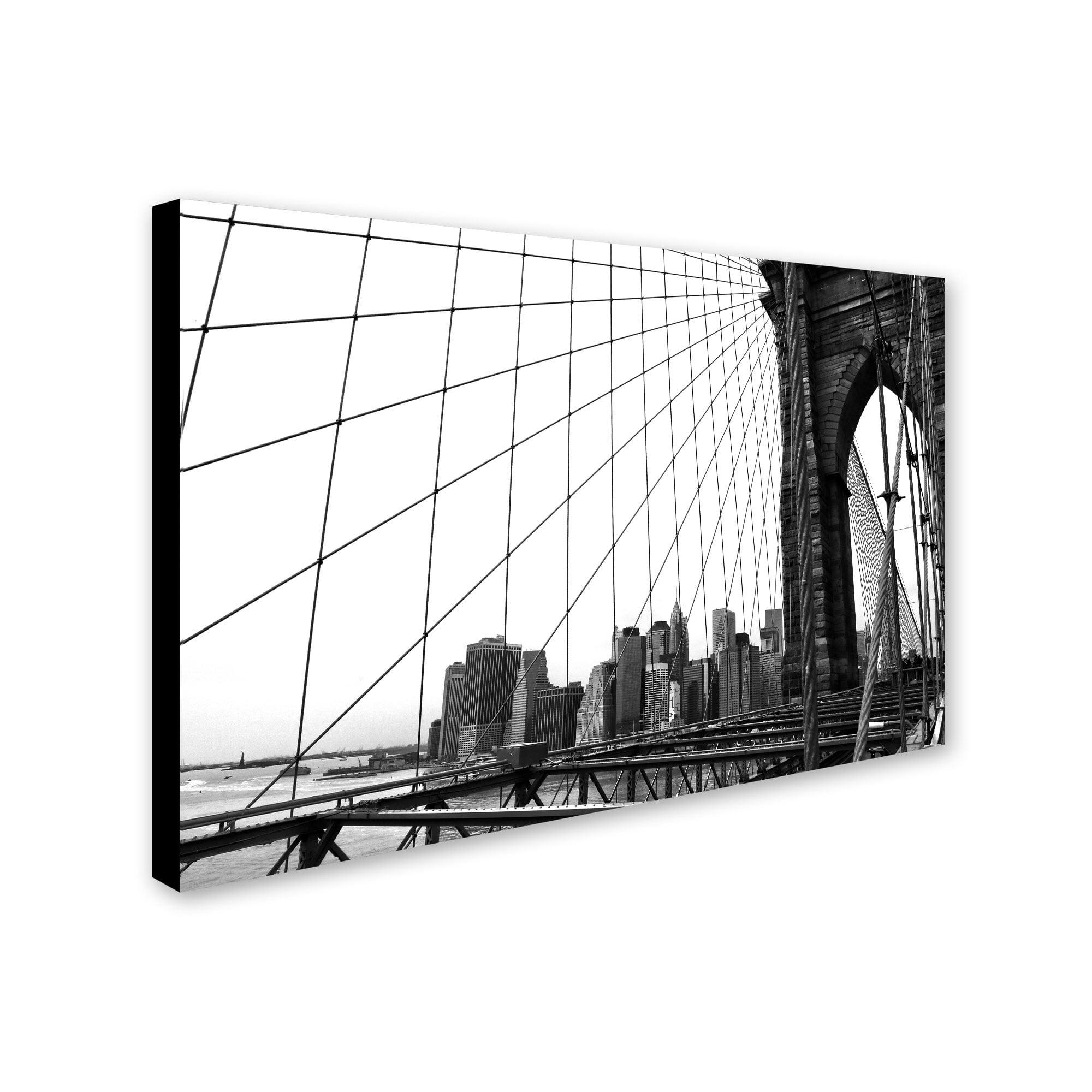 Trademark Fine Art "Brooklyn Bridge 4" Canvas Art by CATeyes