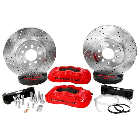 Baer Brakes 4401005R 13.5" Pro Front Brake Kit, Red, SDZ
