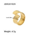 thumbnail image 4 of ziyahi Bague en Acier Inoxydable Mode Décoration Rétro de Vacances Bijou Femme, 4 of 6
