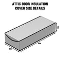 thumbnail image 5 of Jopath Aluminum Attic Ladder with Custom Fit Insulation Cover, Pull Down Loft Stairs Folding Ceiling Ladder for Attic Access Door, 7-10ft Ceiling Height 22.5 X 54 Inch, 5 of 9