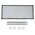 thumbnail image 2 of Pet  Gate, Pet Mesh Gate Multipurpose Black Effective Isolation Portable Easy To Install Foldable Stable  for Outdoor 180cm / 70.9in Length,110cm / 43.3in Length, 2 of 8