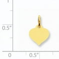 thumbnail image 2 of 14K Yellow Gold Heart Disc Charm (14 X 10) Made In United States xm525/18, 2 of 2