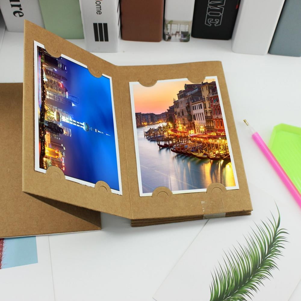 2021DIY Flower Diamond Painting Kraft Paper Photo Album Picture Storage