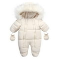 thumbnail image 2 of Odeerbi Baby Boy Girl Clothes Baby Romper Hooded Winter Clothing Set Snowsuit With Gloves Booties Jumpsuit Outfits, 2 of 4