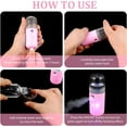 thumbnail image 3 of Lsupdaol 2 Pieces Nano Facial Mister 30 ml Mini Face Humidifier Portable Facial Sprayer USB Rechargeable Handy Skin Care Machine for Face Hydrating, Daily Makeup (Pink), 3 of 11