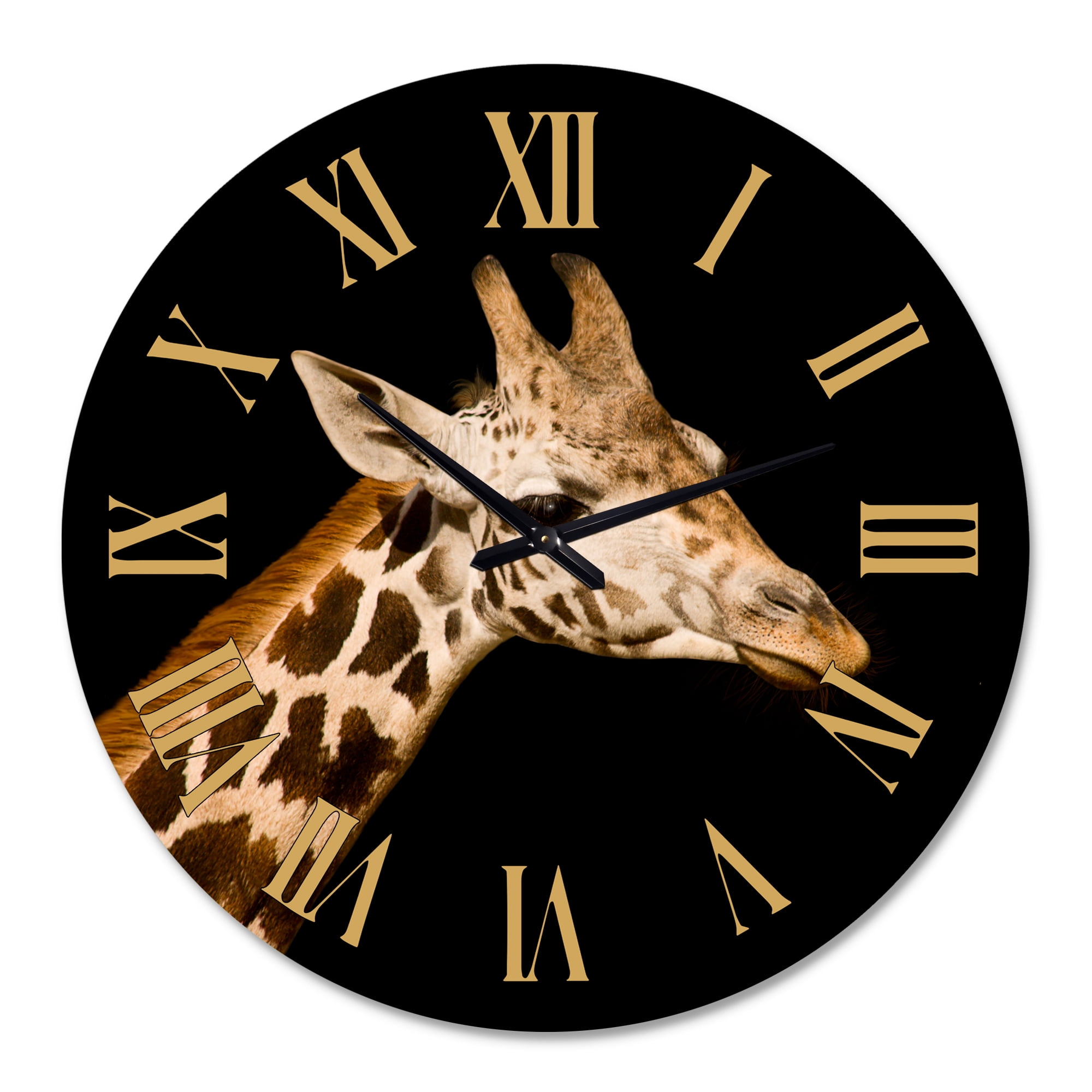 Designart 1 in Quartz Farmhouse Wall Clock