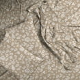 thumbnail image 7 of Lux Decor Full Size Floral Bed Sheets Set, Soft Microfiber 4-Piece Deep Pocket Sheets – Taupe, 7 of 7