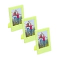 thumbnail image 1 of Uxcell 3 Pcs Marcos de Fotos Mini 2.4 x 3.5 Pulgadas Marco de Foto Rectangular, Amarillo, 1 of 1