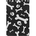 thumbnail image 4 of Coolnut Skull Bone Halloween Pattern Thermal Insulated Blackout Grommet Printed Window Curtain, 84"x55" 100% Polyester for Living Room Home Decoration, 2 Panels, 4 of 6