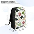 thumbnail image 3 of Rocae Cute Dinosaurs print Computer bag with separate compartment, suitable for 15 inch laptop backpack, gift for men and women, 3 of 8
