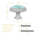 thumbnail image 4 of 4PCS Round Christmas Cabinet Fluorescence Knob Glowing in the Dark Furniture Drawer Pulls Handle with Screws, 4 of 5