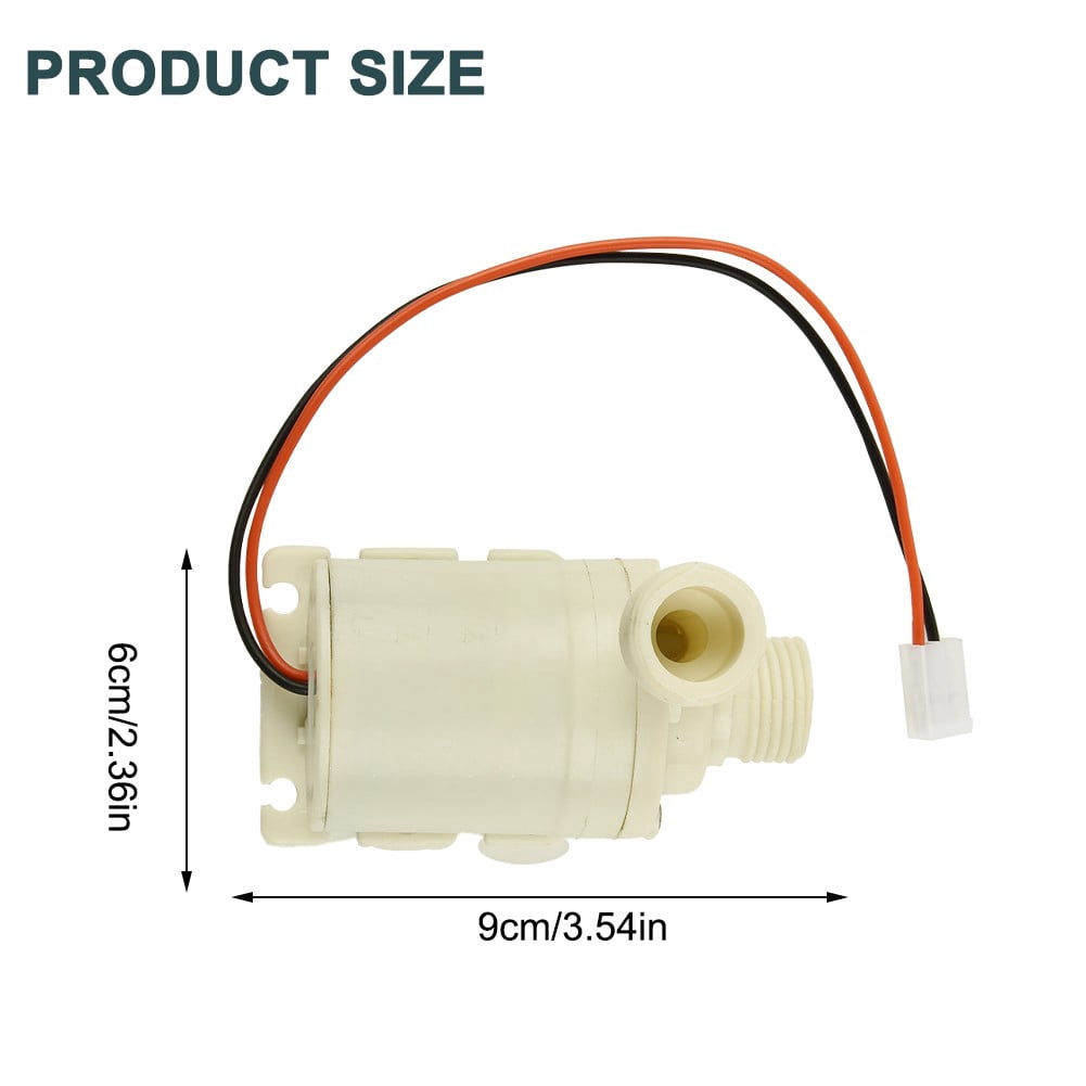 12V 100°C Solar Hot Water Circulation Pump Silent Coupler White High Pressure Pump Tool Replace Parts