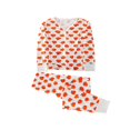 thumbnail image 1 of Halloween Fashion Matching Family Pajamas Set Loose with Cartoon Fruit Print Buttons Ribbed Closure, 1 of 8
