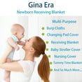 thumbnail image 5 of Gina Era Flannel Receiving Blankets, Baby Swaddle Blankets 100% Cotton 4 Pcs One Size 30 X 30 Inch for Baby Boy or Baby Girl (Style5), 5 of 5
