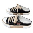 thumbnail image 1 of Chaussures en Toile Motif Ours Mignon Femmes Mode Décontractée Bas Lacets Espadrilles pour Magasinage Rendez-Vous, 1 of 5