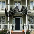 thumbnail image 2 of Halloween Decorations Tattered Black Gauze, 2 of 5
