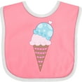 thumbnail image 3 of Inktastic Valentine's Day Ice Cream Cone Boys or Girls Baby Bib, 3 of 4