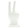 thumbnail image 3 of Adam & Friends Home Decor Peace Sign Sculpture | 1-Piece | White, 3 of 6
