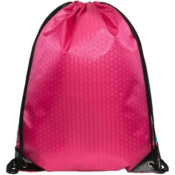 Cinch Bags Drawstring Backpack Not See-through Pull String Bag-Football Pattern