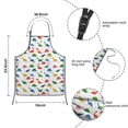 thumbnail image 3 of Colorful Dinosaur Assortment Pattern Kids Aprons for Girls and Boys,Adjustable Neck Strap Toddler Aprons for Kids Cooking Baking, 3 of 4