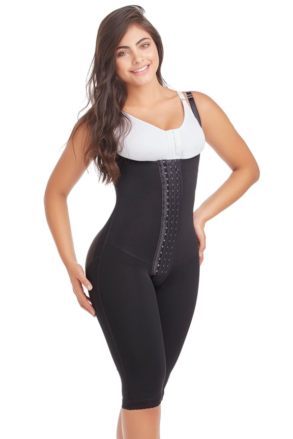 Delie by Fajas D'Prada Comfort Open Bust Knee-Length Body 009047