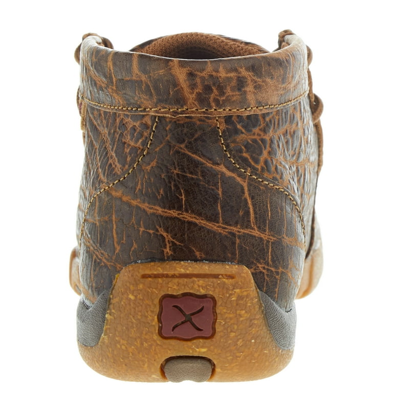 Twisted X Kids Chukka Driving Moc Boots, Golden Elephant Print