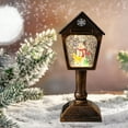 thumbnail image 4 of Dserfhy Christmas Wind Light USB/Battery Powered Mailbox Design Lamp Retro Sequin Glass Ball Santa Claus Snowflake Lantern Xmas Decor, 4 of 8