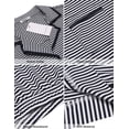 thumbnail image 5 of EKOUAER Women's Pajama Sets 2 Piece Short Sleeve Button Down Tops and Pants Pj Set V Neck Sleepwear Loungewear Chest Pocket, 5 of 6