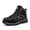 Black Gary, variant on Larnmern Men's Shoes Steel Toe Safety Boots Lace-Ups, Ankle-High Round Toe, Black, 10.5 US Men