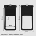 thumbnail image 2 of Bolsa universal impermeable para teléfono con cordón para teléfono móvil, buceo, playa al aire libre, flotando bajo el agua, 2 of 6