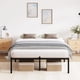 thumbnail image 4 of 12-pulgada tamaño completo-size metal platform marco cama, noise-free mattress foundation steel slats, heavy-duty marco cama almacenamiento, 1000 lbs capacity, no box spring required - negra, 4 of 8
