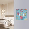 thumbnail image 4 of Yayeee Toggle Light Switch Wall Plate 2-Gang 4.56"x4.48" Decorative Outlet Cover, Pink Beach Toys Pattern, 4 of 7