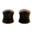 thumbnail image 4 of Pair Ear Gauge Double Flared Body Jewelry 10mm Tigers Eye, 4 of 6