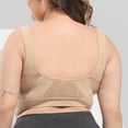 thumbnail image 5 of Sports Bras for Women No Underwire Plus Size Yoga Bras Comfy Soild Color Breathable Bras Full Coverages Everyday Bras, 5 of 7