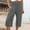 Gray, variant on Womens Shorts Below The Knee Plus Size Casual Summer Loose Fit Long Shorts Elastic Waist Shorts with Pockets