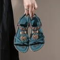 thumbnail image 4 of YOUYEDIAN Orthopedic Sandals for Women Non Slip Slip on Arch Support Summer Flat Sandals Breathable Orthopedic Slippers 2026 New Comfortable Orthopedic Shoes (Turquoise), 4 of 9