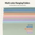 thumbnail image 4 of Hanging File Folders, 50 Pack Letter Size Hanging File Folders with 1/5-cut Tabs, Stay Organized for Your Home and Office Bulk File, Documents and Paper, 10 Pastel Colors, 4 of 7
