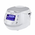 thumbnail image 1 of Yum Asia Sakura Cuiseur à Riz avec Bol en Céramique et Logique Floue Avancée (8 Tasses, 1,5 Litre) 6 Fonctions de Cuisson, 6 Fonctions Multicook, Affichage LED Motouch, Puissance 120V (Blanc et Siver), 1 of 1
