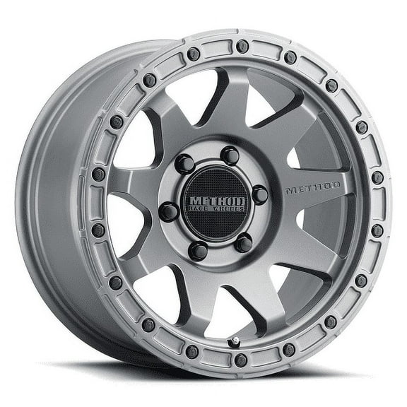 Method Wheels MR31778560800 MR317 17x8.5 mm Offset 6x5.5x106.25 mm CB Wheel, Matte Titanium Fits select: 2000-2023 CHEVROLET SILVERADO, 1996-2023 TOYOTA TACOMA