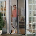 thumbnail image 6 of Black Mesh, Quick Install Mesh Magnetic Screen 40” x 85.5” - Helps Keep Bugs & Insects Out - Perfect for Single Doors Leading to your Porch or Patio - Folds for Easy Storage, 6 of 7
