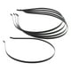 thumbnail image 2 of Diadema de acero inoxidable Hugo 5 uds 5mm negro Diademas lisas, 2 of 10