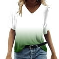 thumbnail image 2 of Crop Tops For Women Trendy Summer Womens Tops Dressy Casual Sexy Plus Size Blouses For Women 3X Dressy White V Neck T Shirts Women Fitted, 2 of 4